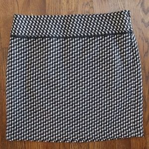 Loft Wool Mini Skirt Size 6 Black